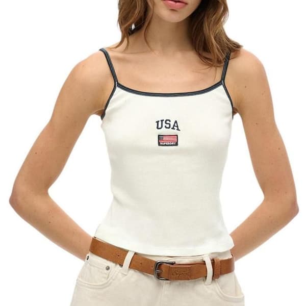Superdry Athletic Vit Topp Dam