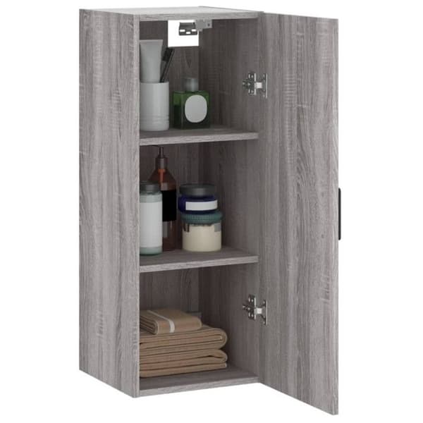 vidaXL Sonoma Väggskåp Grå 34,5x34x90 cm 828866