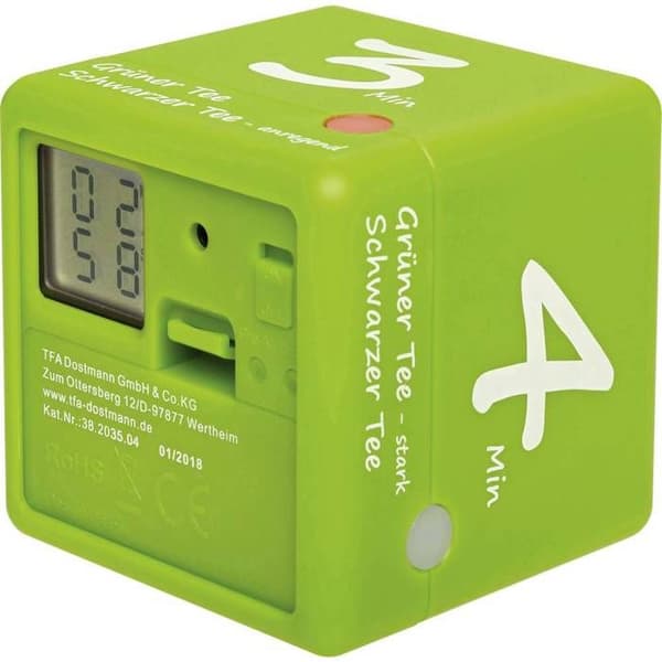 TFA Dostmann Tee-Timer Cube Timer digital grön