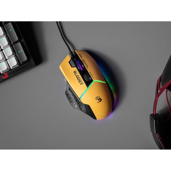 Spelmus - A4TECH - W95Max - 12000 DPI - RGB-belysning - USB