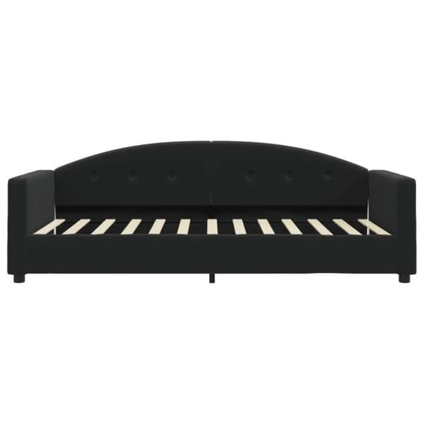 vidaXL Sängsoffa svart 90x190 cm sammet 354151