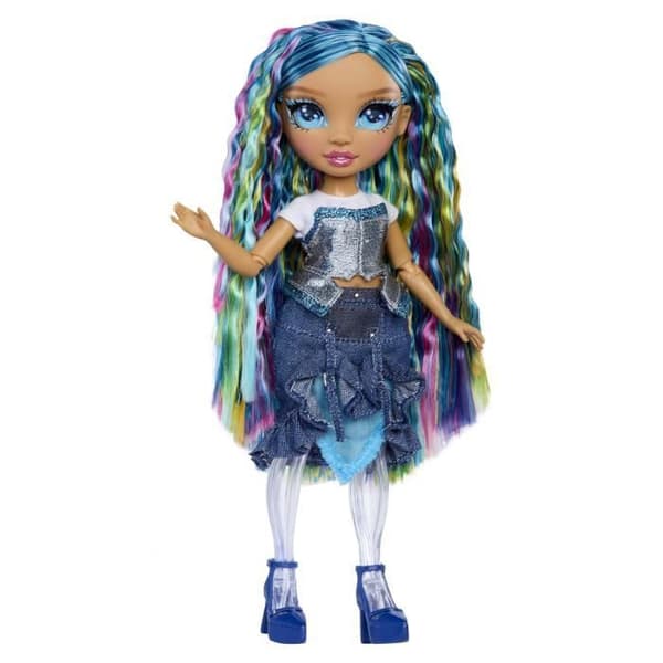Rainbow High Rainbow Shimmers med Slime Mode docka - Skyler (blå)