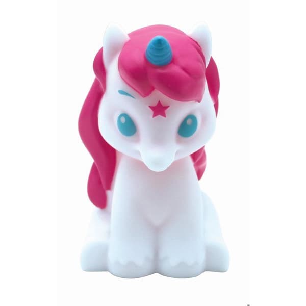 3D-unicornglödlampa med färgvariationer
