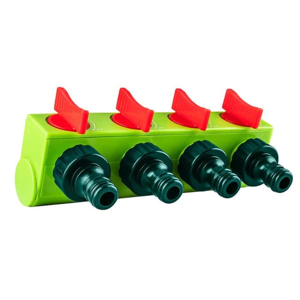 Distributör - VERTO - 4 Ventiler - Plast - Utomhusanvändning - Han.
