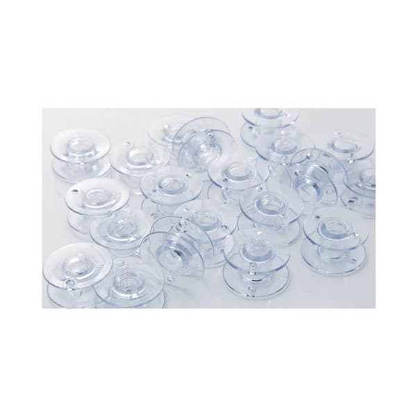 Brother plastburkar - 10 stycken - 11,5 mm - Vit