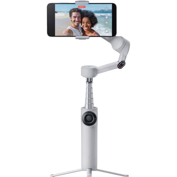 Smartphone-stabilizer - INSTA360 - Flow 2 - 360° panoramisk spårning - Batteritid 10h - Grå