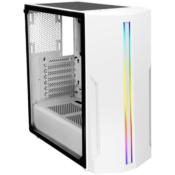 Chassi Medium Tower ATX - Xilence - Performance C X5 RGB - Glaspanel - 2x USB 3.0 - Vit