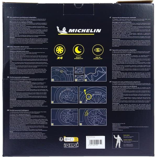 MICHELIN Navkapsel 16" NVS 3D by 4 i låda Svart