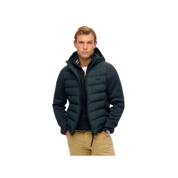 Superdry Herr Väst Storm Knit Blå Syntetisk