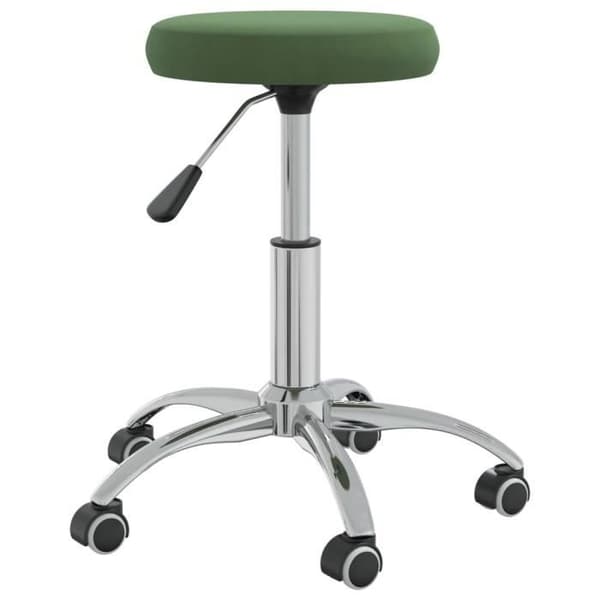 vidaXL Massagepall Sammet Mörkgrön