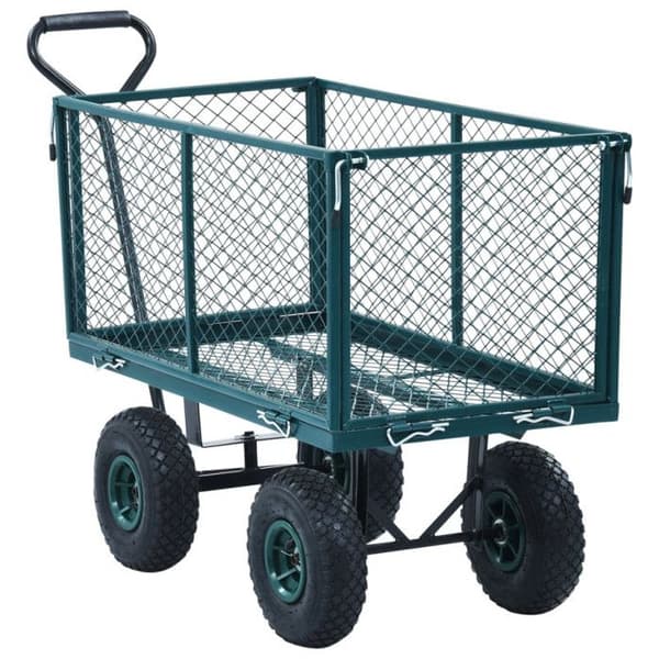 Grön trädgårdsvagn 350 kg