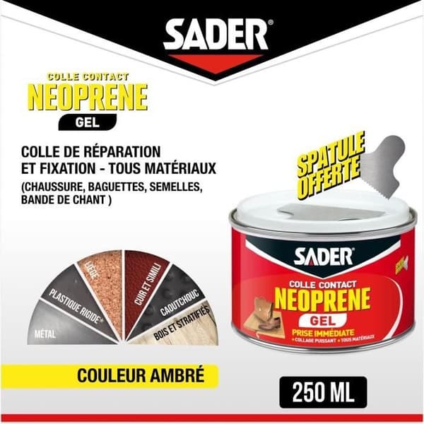 SADER Gel neopren kontaktlim - 250 ml