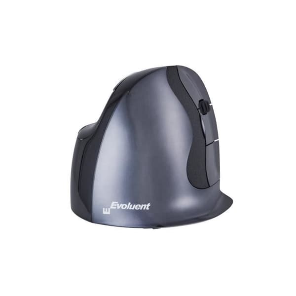 Vertikal Mus - EVOLUENT - VerticalMouse D - Ergonomisk - Trådlös - Svart/Silver