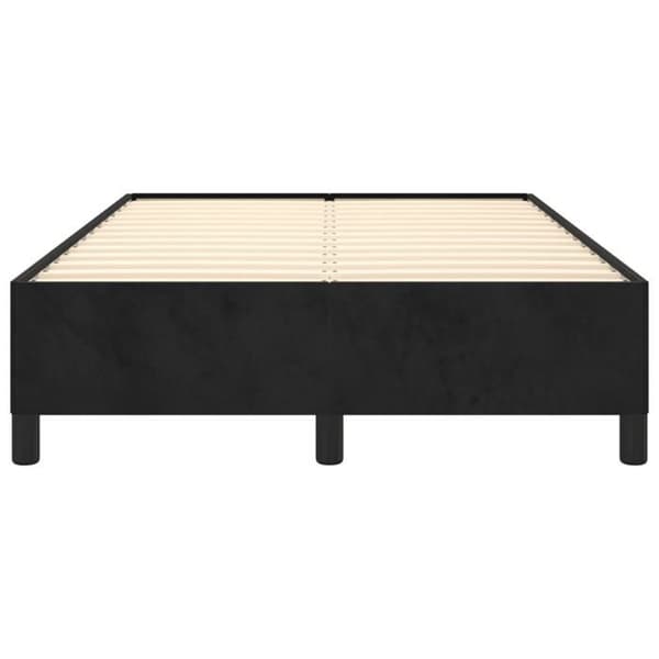 vidaXL Sängram utan madrass svart 120x200 cm sammet 347314