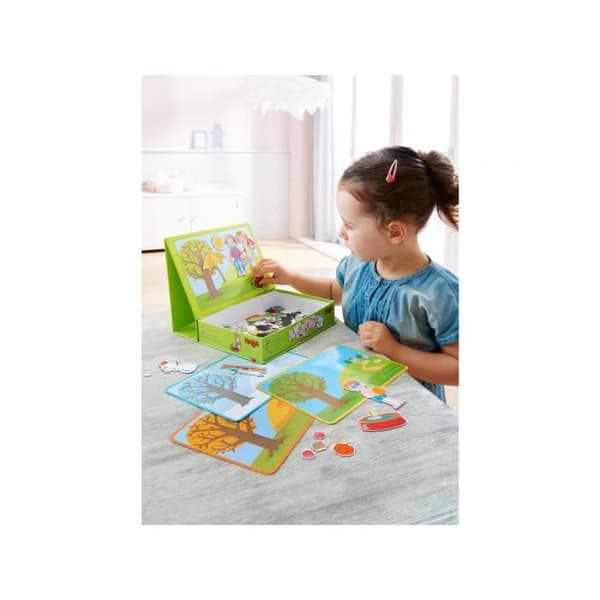 Brädspel - HABA - De 4 årstiderna - Magnetisk spellåda - Barn - Blandat