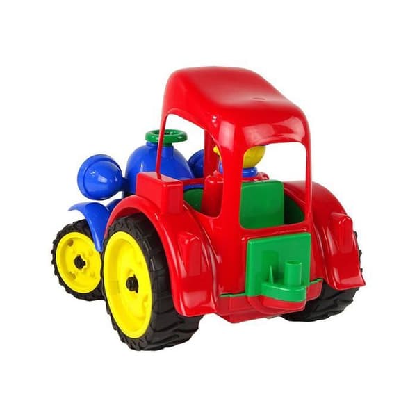 Stor Traktor Dragfordon Gård Figur Gummihjul