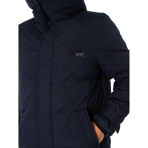 Parka Vindjacka Fodrad City - Superdry - Herr - Blå