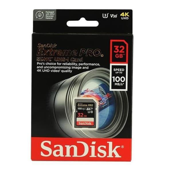 SanDisk Extreme Pro SDHC UHS-I U3 Class10 32 Go