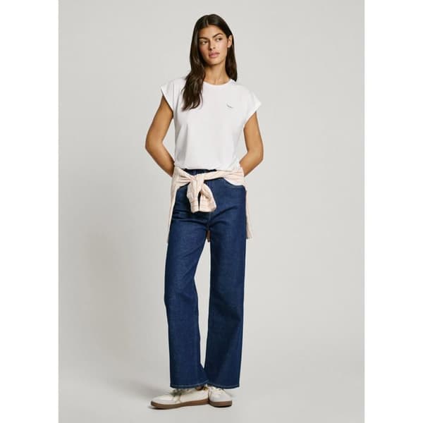 T-shirt Vit Dam Pepe Jeans Blooma