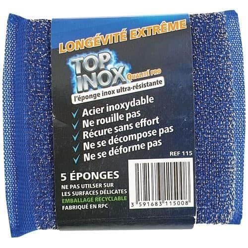 Skrubbsvampar - TAMPEL - 5-pack - Dubbel sida - Topps inox