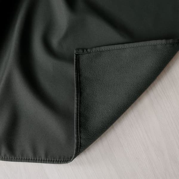 Mörkgrå microfiber termosjal 135x180 cm
