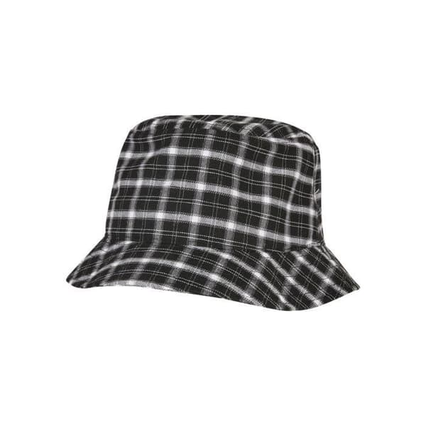 Flexfit rutig bob - svart/grå - TU