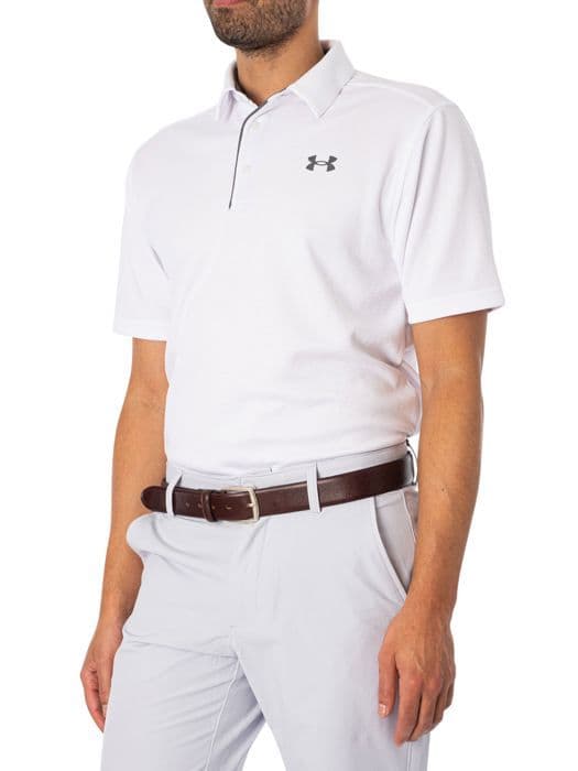 Polo - Under Armour - Tech - Vit - Herr - Korta ärmar