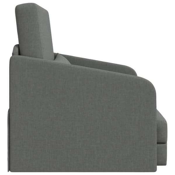 Soffa Utdragbar 2 i 1 Mörkgrå 65x80x83 cm Tyg