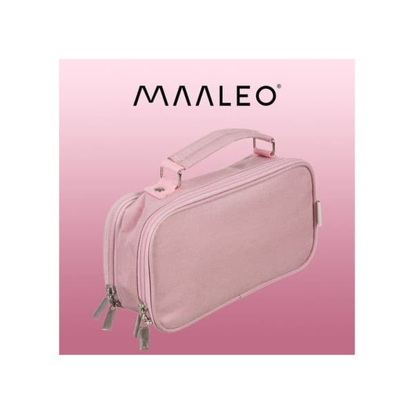 Dubbelt förlängningsbart pennfodral - rosa Maaleo 24517