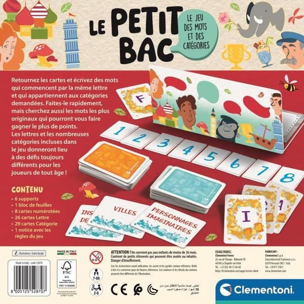 CLEMENTONI - Le petit bac, sällskapsspel