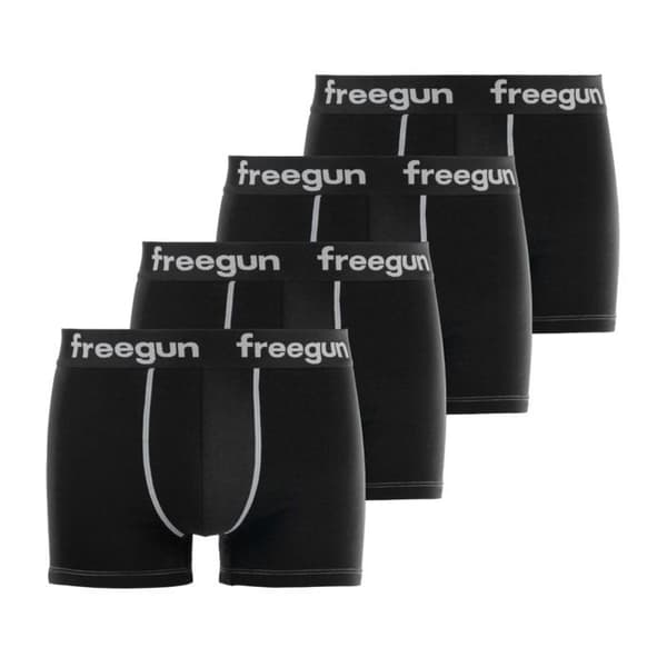 Freegun Boxers för Herr - Svart (Pack med 4)