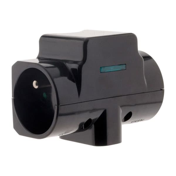 Triplit skydd 2x16A 2P+T + 1x6A 2P - Svart - Zenitech