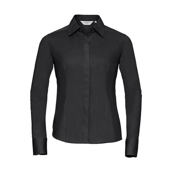 Långärmad skjorta dam Russell Athletic Fitted Poplin