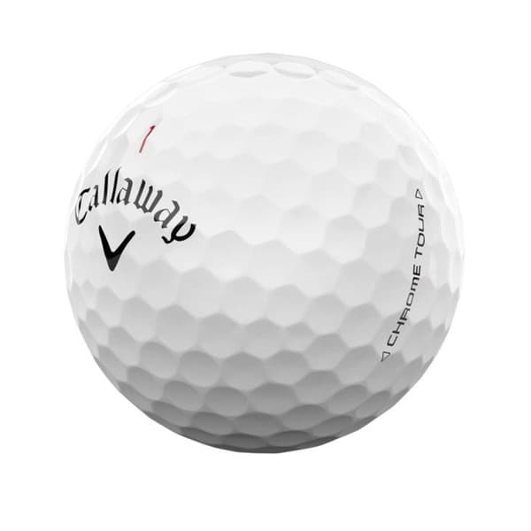 Låda med 12 Callaway Chrome Tour Golfbollar