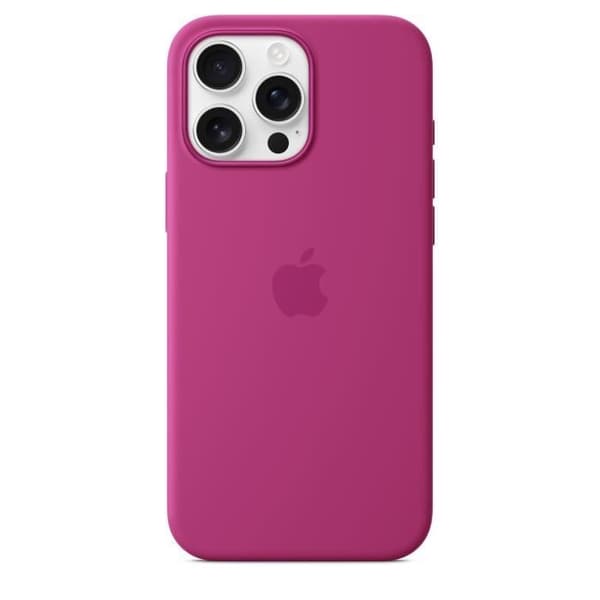 APPLE iPhone 16 Pro Max - Silikonfodral med MagSafe - Fuchsia