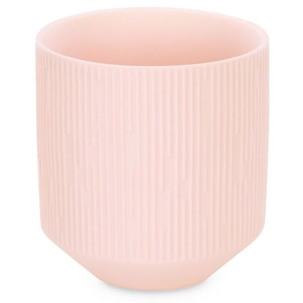 Ljusstake - AMELIAHOME - Paso - korall - keramik - 9x9x9.8 cm