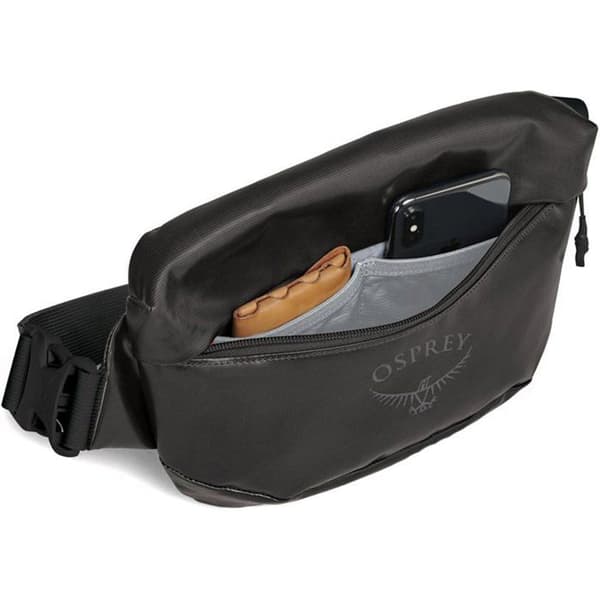 Väska - Osprey - Transporter Midja - Svart - 100% polyester - Dimensioner 29x19x2.5cm