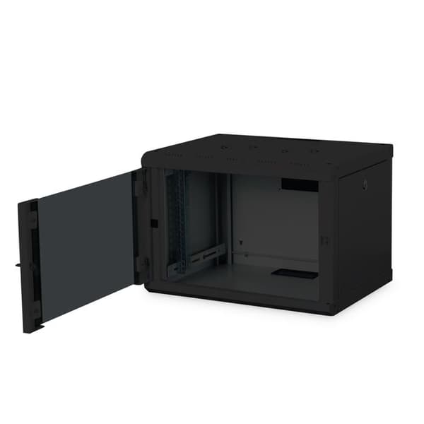 Väggskåp - DIGITUS - DN-19 07-U-SW - Låsbar front - Plexiglasdörr