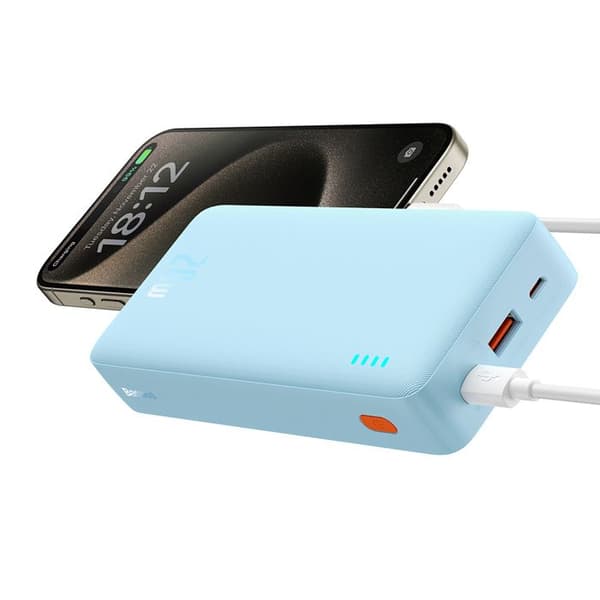 Extern USB-batteri - BASEUS - Airpow (P10022804313-00) - 20 000 mAh - 20 W - Typ-C & Micro-USB