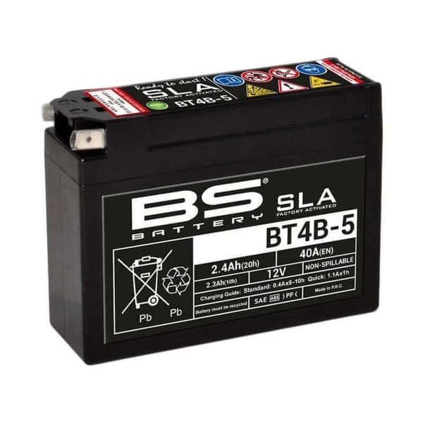 SLA BS Batteri för barnmotorcykel YT4B-5 / 12V 2,4Ah
