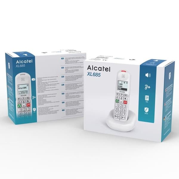 Alcatel Trådlös telefon vit - XL685VIT