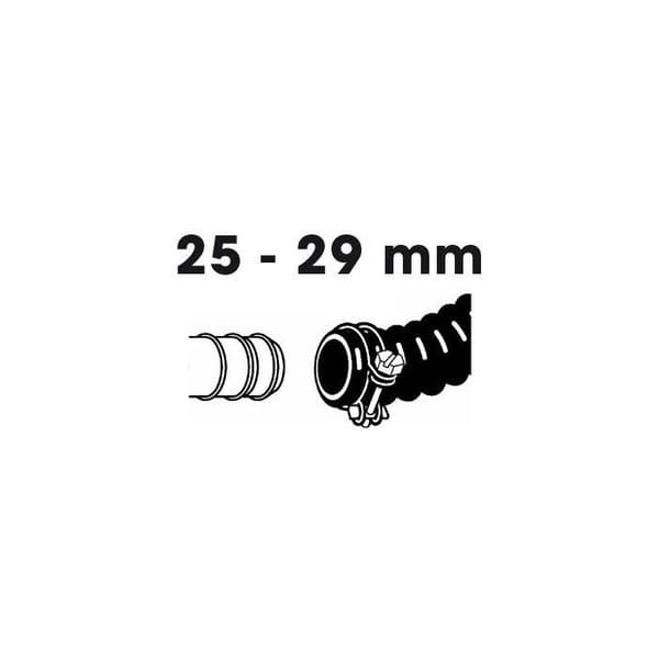 Set med 2 klämmor - UBBINK - Diameter 25-29 mm - Galvaniserade - För spiralrör