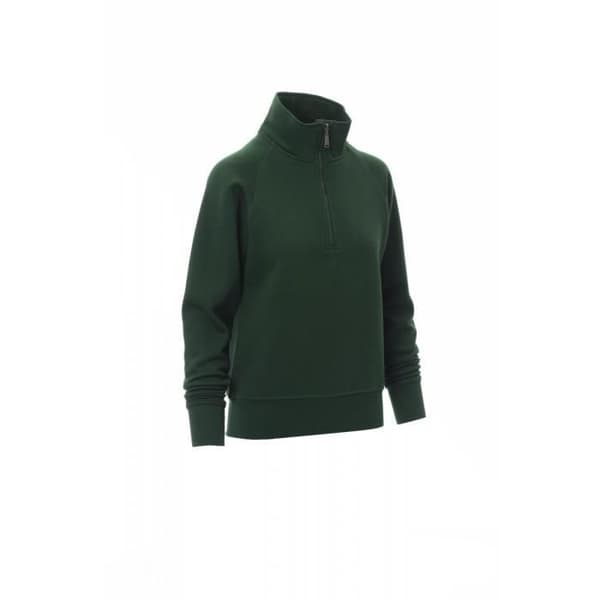 Sweatshirt dam - Payper - Miami+ - Skogsgrön - Raglanärmar - Elastiska ribbade muddar och midja