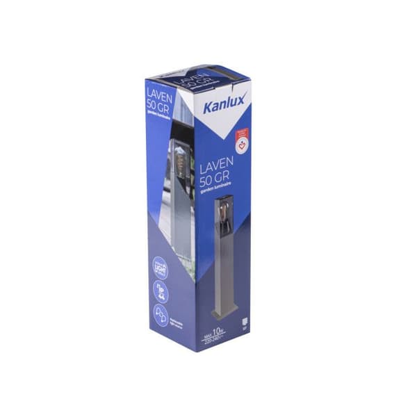 Utomhuslampa - KANLUX - KL-36546 - Utbytes-LED - 50cm - Grafit - IP44