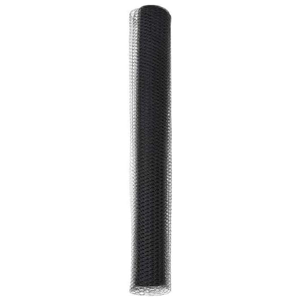 vidaXL Hexagonal stängsel Grå 1 x 100 m PVC 42005606