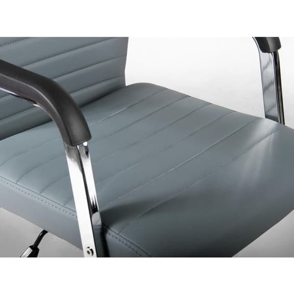 Svängbart kontorsstol - Sofotel - Modern design - Grå - Hög och ergonomisk ryggstöd - Kromade armstöd