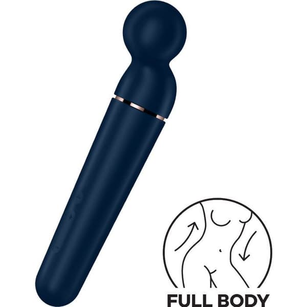 SATISFYER - PLANET WAND-ER VIBRATOR MASSAGER BLÅ -