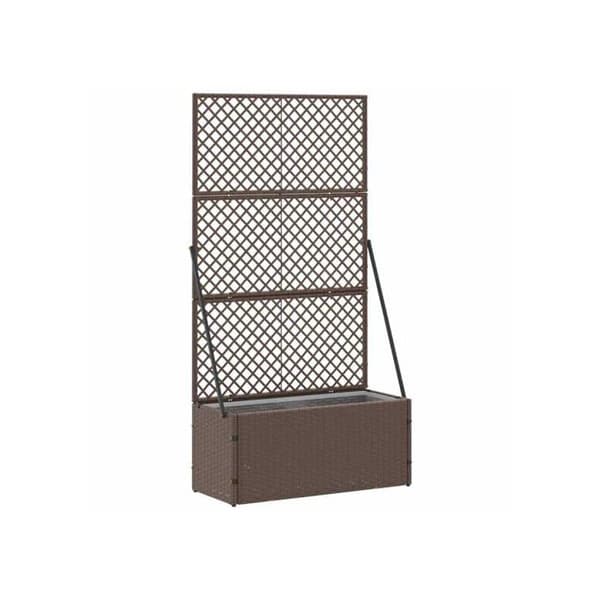 Metallkruka - vidaXL - Brun - 70x30x135 cm - Modern design - Robust - Utomhusbruk