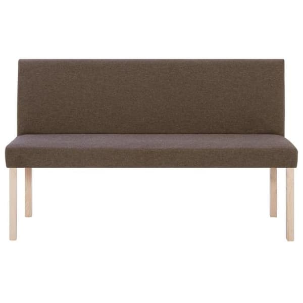 vidaXL Bänk 139,5 cm Brun Polyester 281336