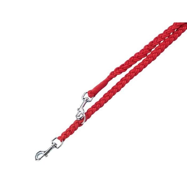 Nobby Flätad hundkoppel Röd 200 x 2,5 cm - Nylon